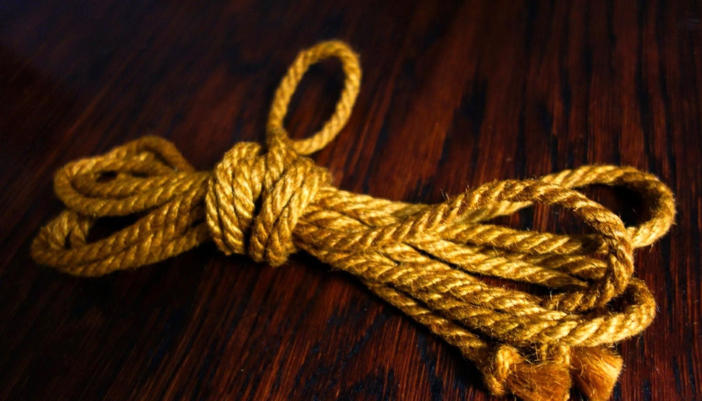 jute rope 6 mm gold rush yellow
