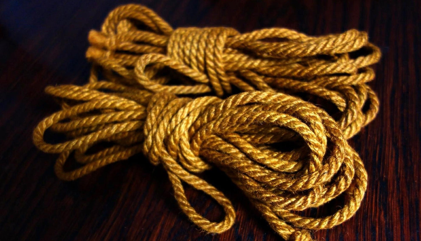 jute rope 6 mm gold rush yellow