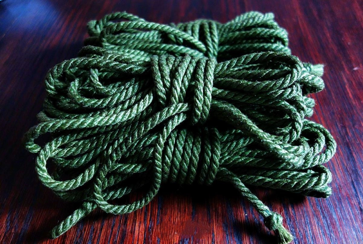 Jute rope 6 mm pistachio green