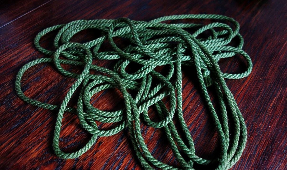 Jute rope 6 mm pistachio green