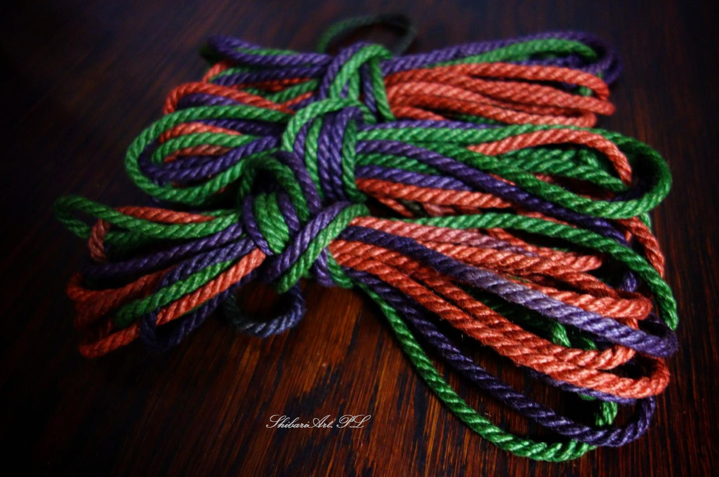 Rainbow jute rope 6 mm