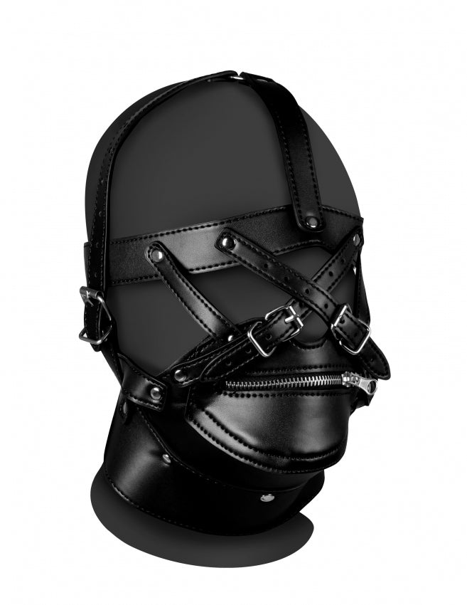 Head mask zip up and lock