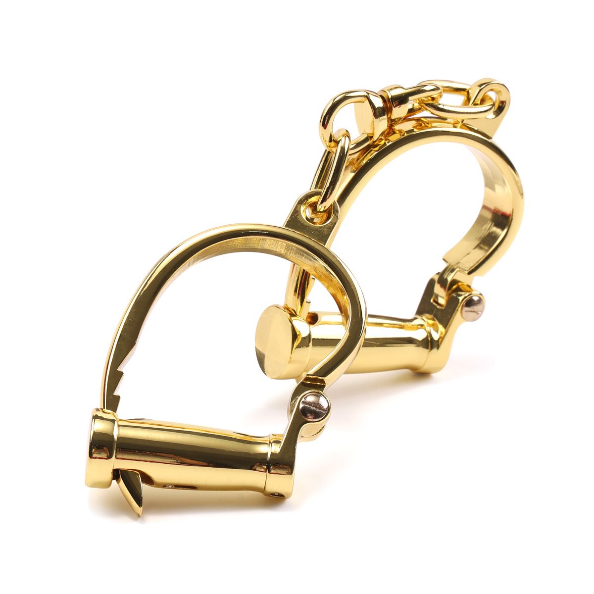 Deluxe gold plated handcuffs 