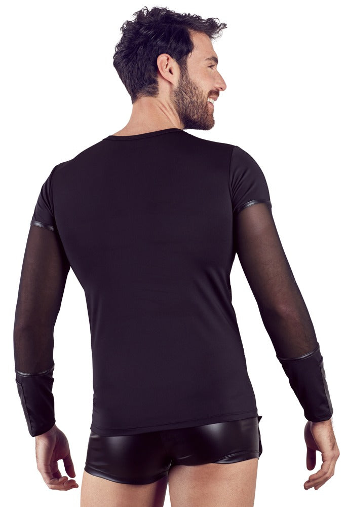 Men's shirt with armor and long sleeves