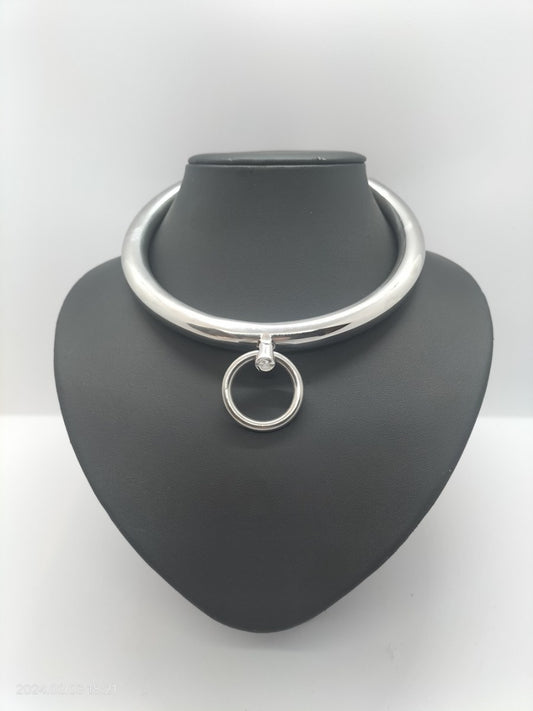 Chromed steel collar with O ring 12cm diameter or 14cm diameter
