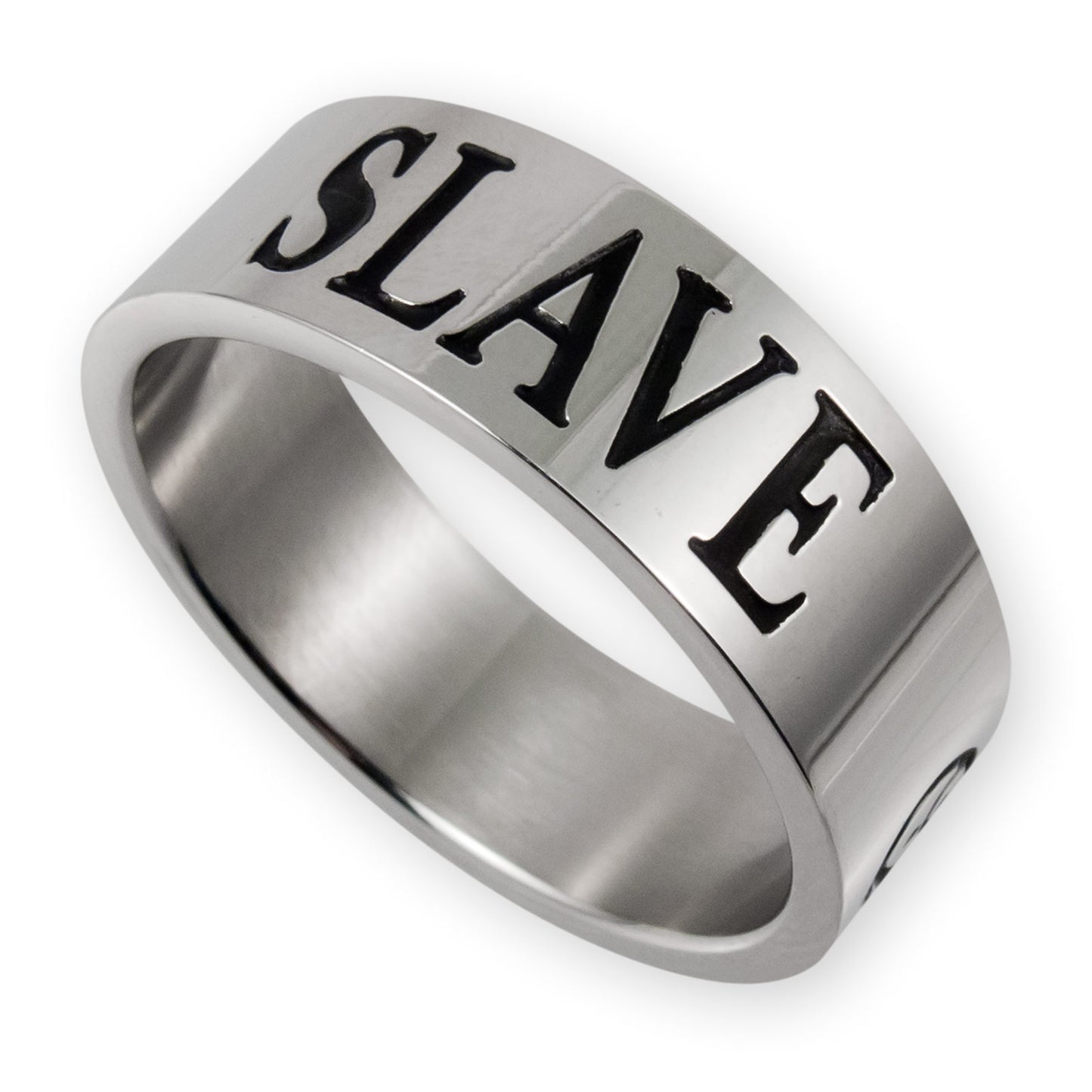 Stainless steel ring with SLAVE (different sizes)