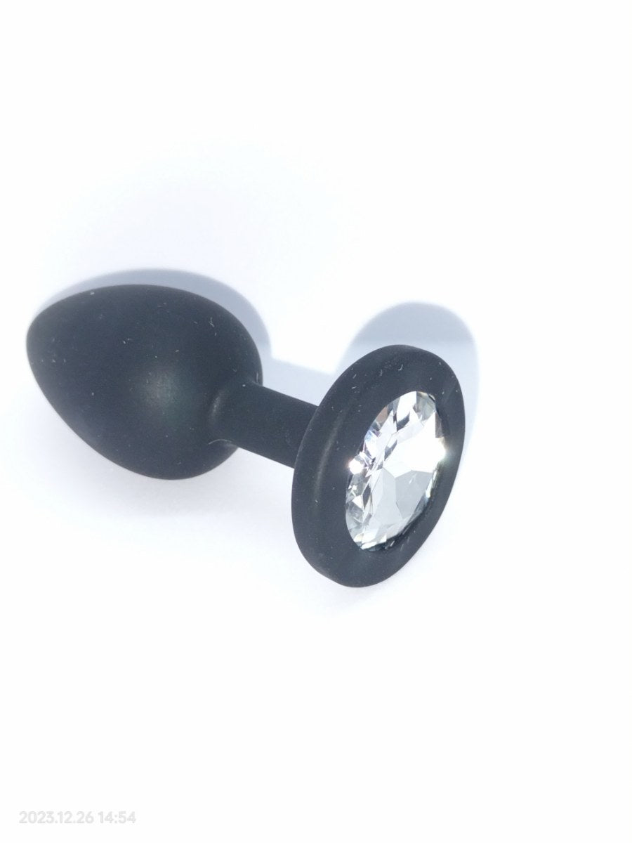 Silicone butt plug black 3 sizes available