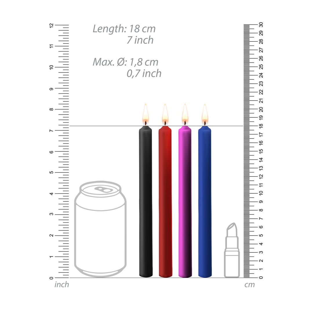 Set of 3 drop candles in butt plug shape