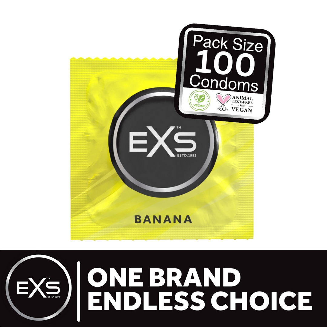 100 condooms banana (54mm)