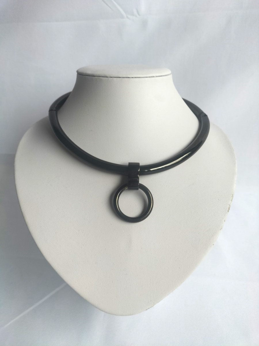 Chromed steel collar with O ring 12cm diameter or 14cm diameter