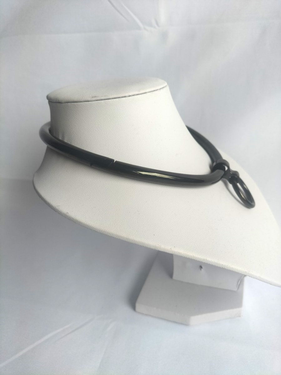 Chromed steel collar with O ring 12cm diameter or 14cm diameter