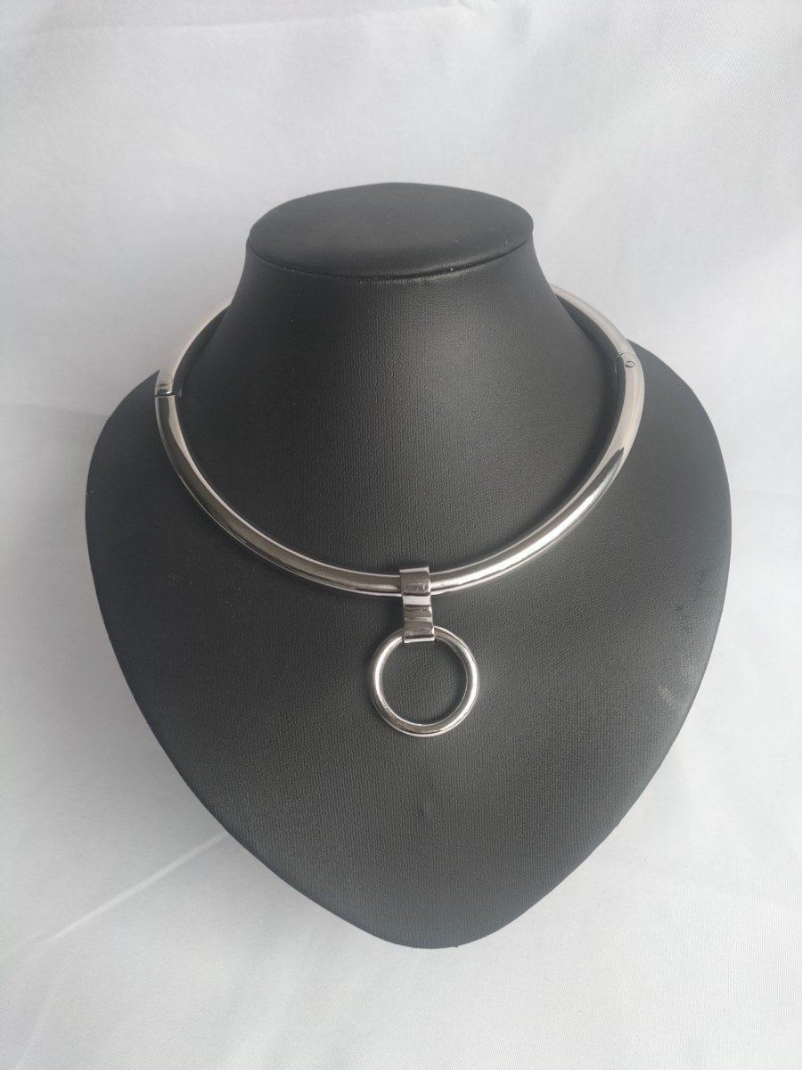 Chromed steel collar with O ring 12cm diameter or 14cm diameter