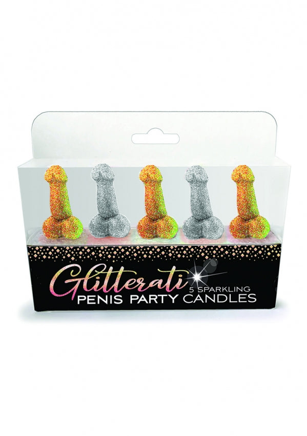 Glitter penis candles