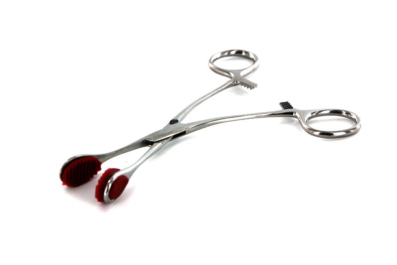 Nipple clamp scissors