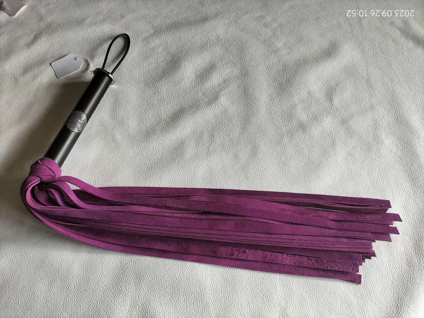 Purple suede flogger 50cm