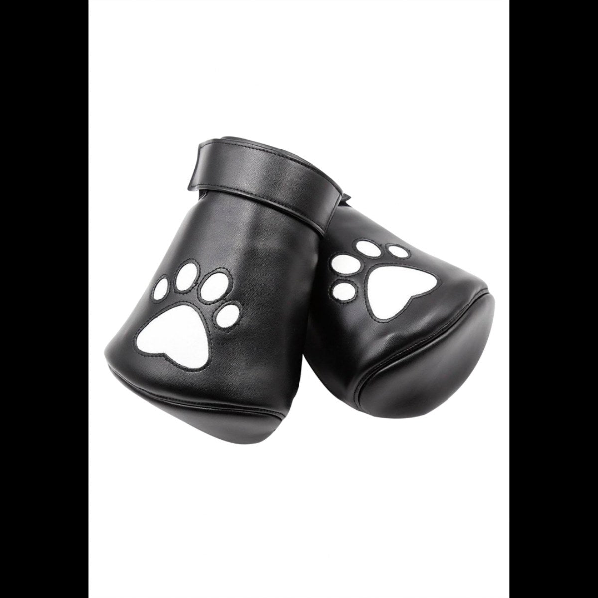 Puppy play handschoenen zwart/wit