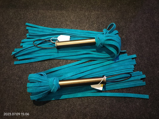 Turquoise suede flogger