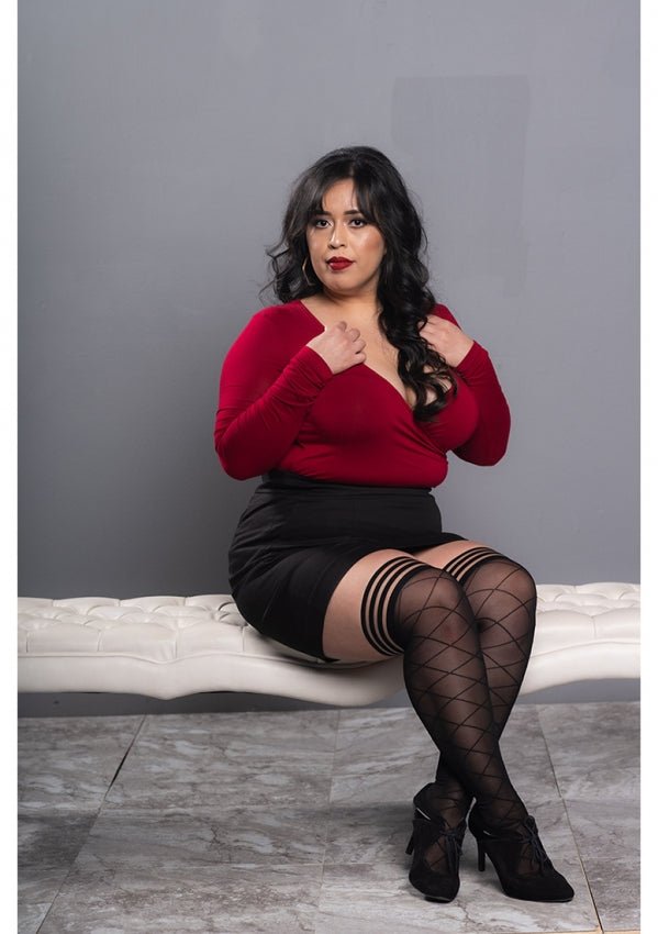 Anna - Stockings zwart - SM - speeltjes