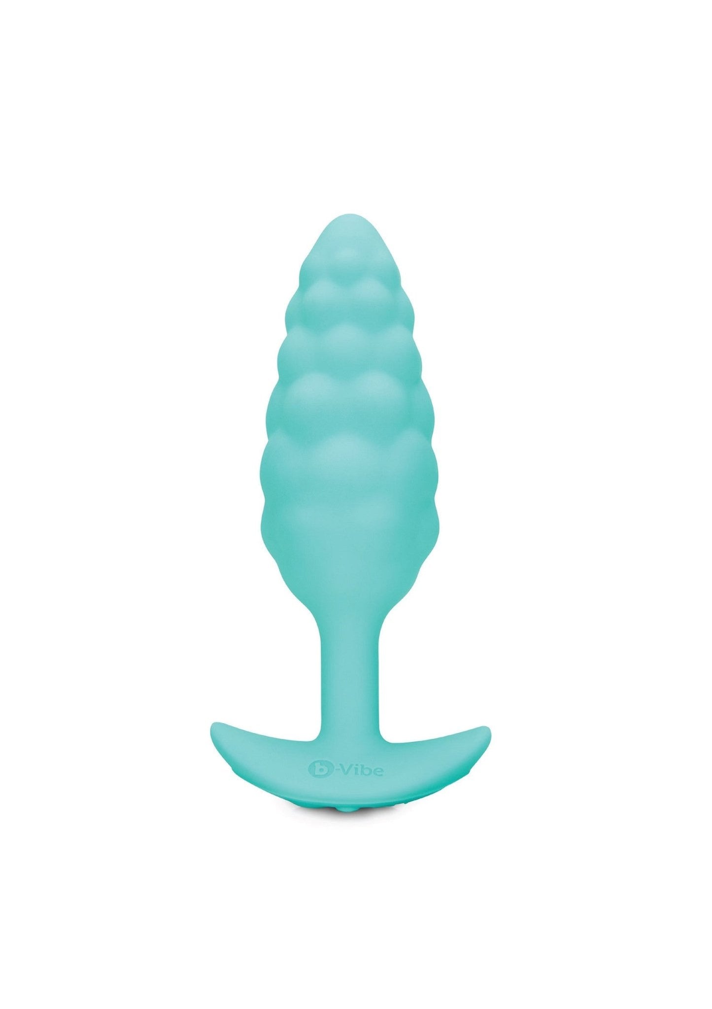 B - Vibe Bump Texture Plug Aqua - Vibrerende Buttplug Siliconen 6 Standen - Buttplug - SM - speeltjes