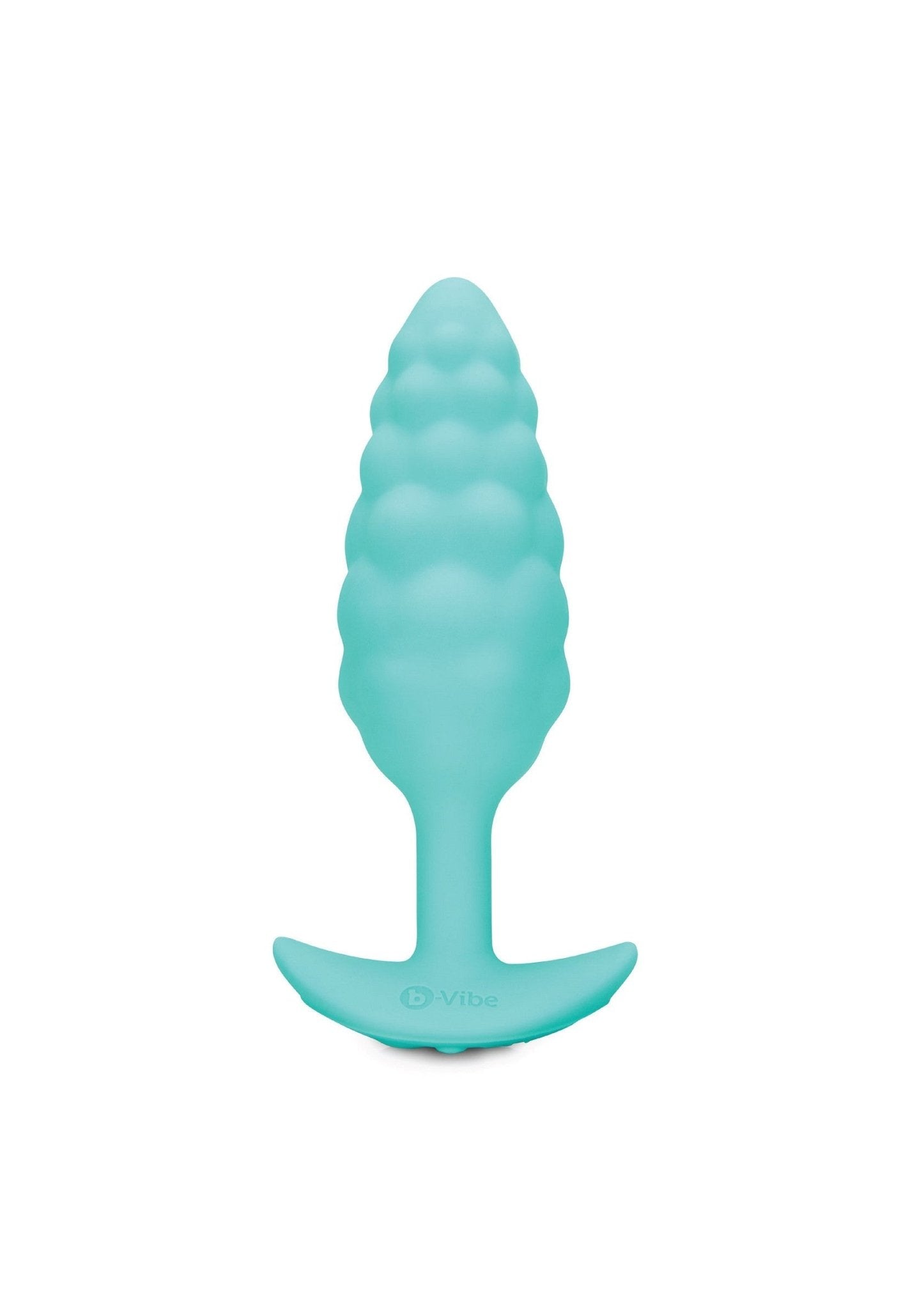 B - Vibe Bump Texture Plug Aqua - Vibrerende Buttplug Siliconen 6 Standen - Buttplug - SM - speeltjes