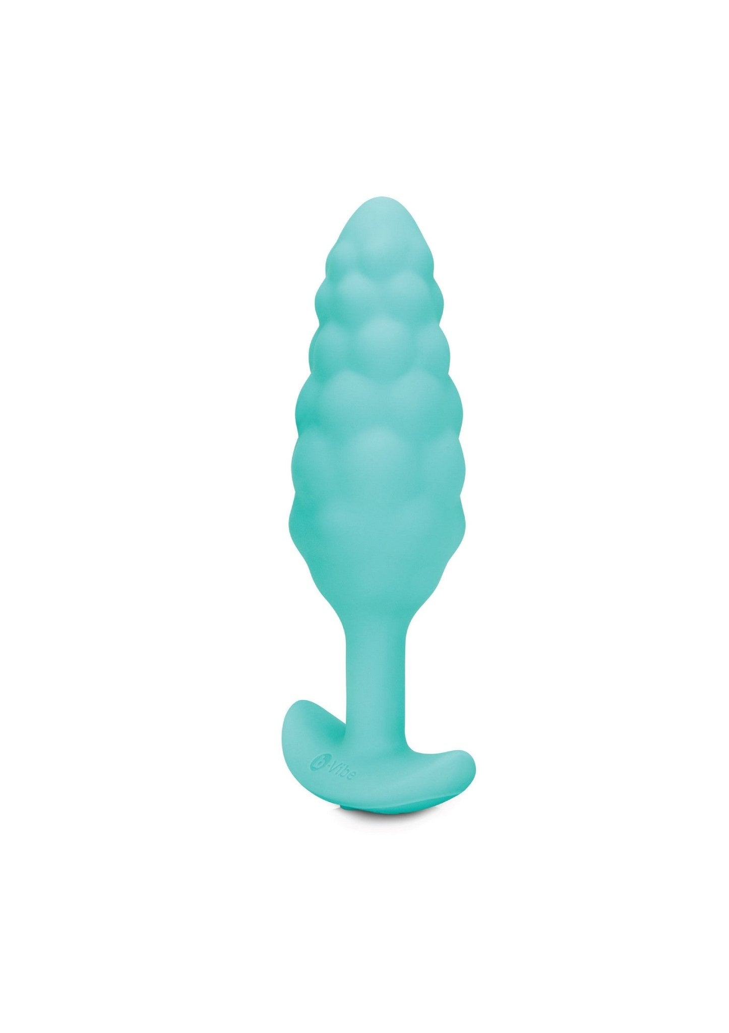 B - Vibe Bump Texture Plug Aqua - Vibrerende Buttplug Siliconen 6 Standen - Buttplug - SM - speeltjes