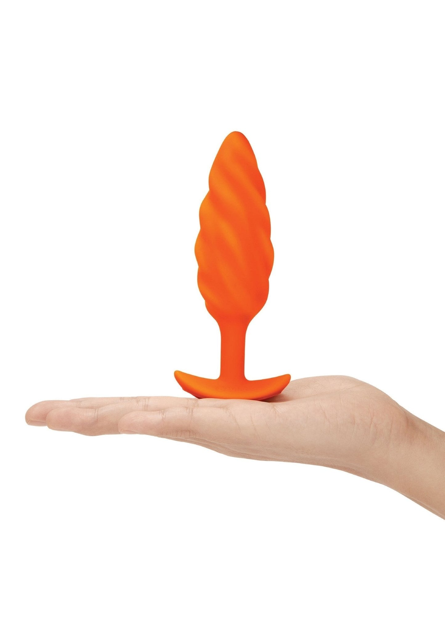 B - Vibe Swirl Texture Plug - Vibrerende Buttplug Siliconen Medium 6 Standen - Buttplug - SM - speeltjes