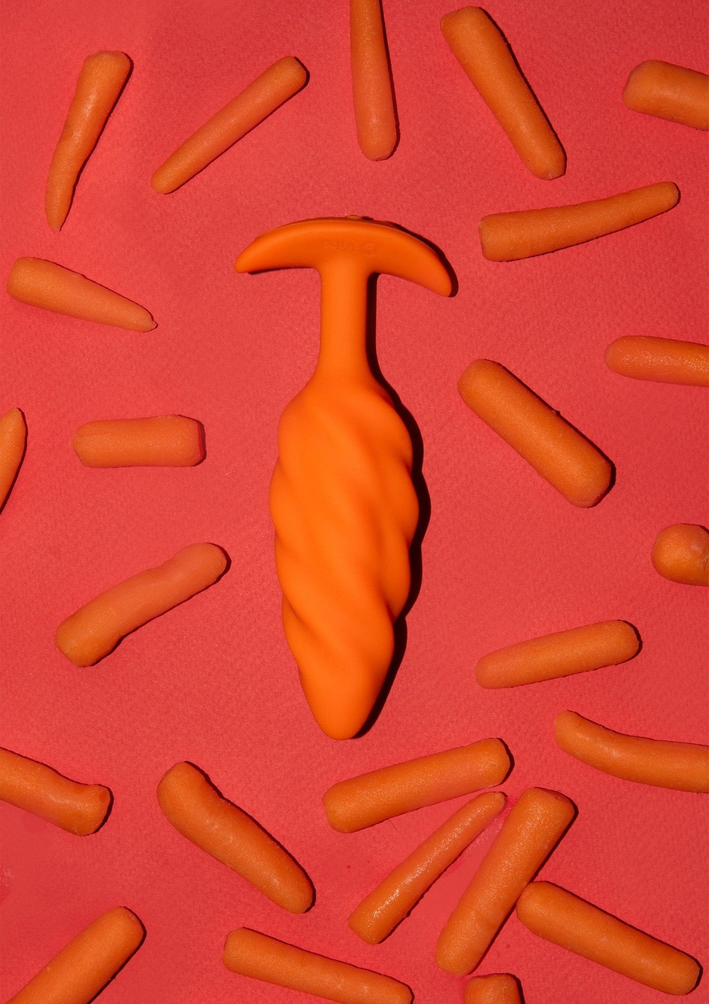 B - Vibe Swirl Texture Plug - Vibrerende Buttplug Siliconen Medium 6 Standen - Buttplug - SM - speeltjes