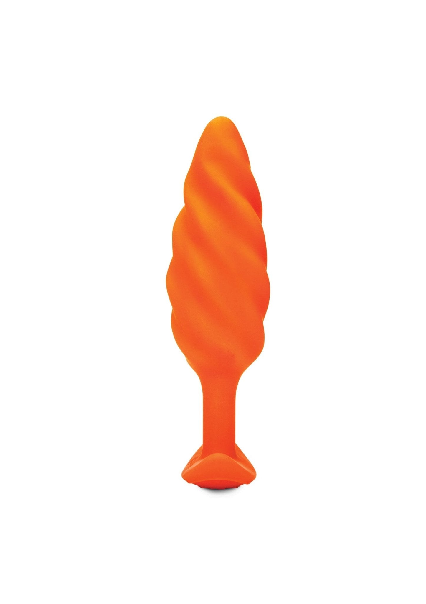 B - Vibe Swirl Texture Plug - Vibrerende Buttplug Siliconen Medium 6 Standen - Buttplug - SM - speeltjes