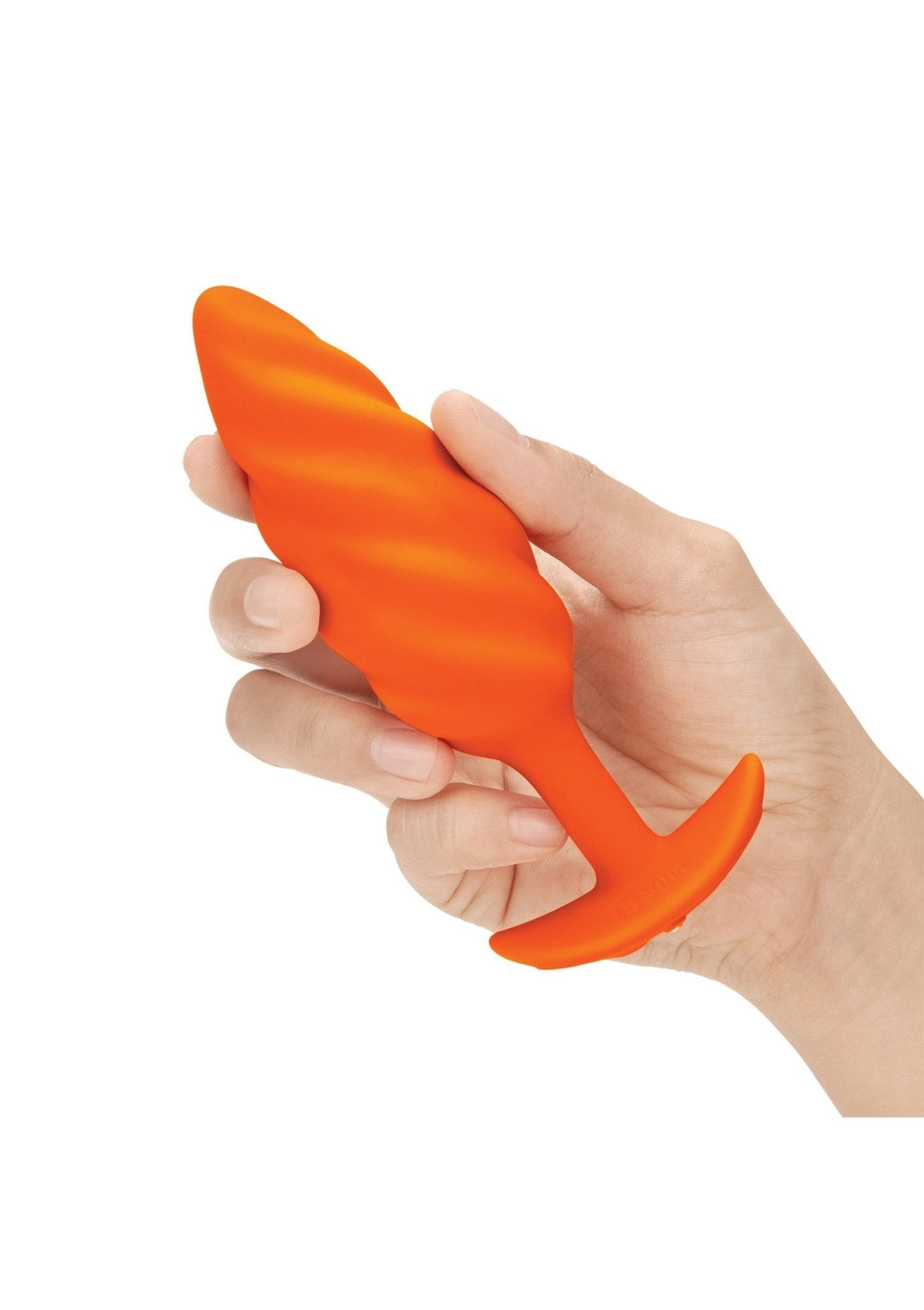 B - Vibe Swirl Texture Plug - Vibrerende Buttplug Siliconen Medium 6 Standen - Buttplug - SM - speeltjes