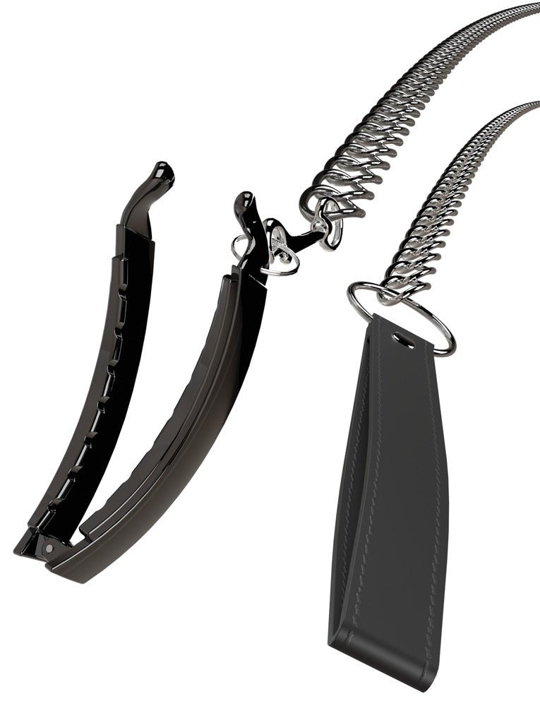 Bad Kitty Vaginaklem met Leiband - Labiaalclip met Ketting 85cm - BDSM - Klemmen - SM - speeltjes