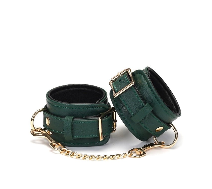 BDSM collar en/of hand/voet boeien set los verkrijgbaar green - SM - speeltjes