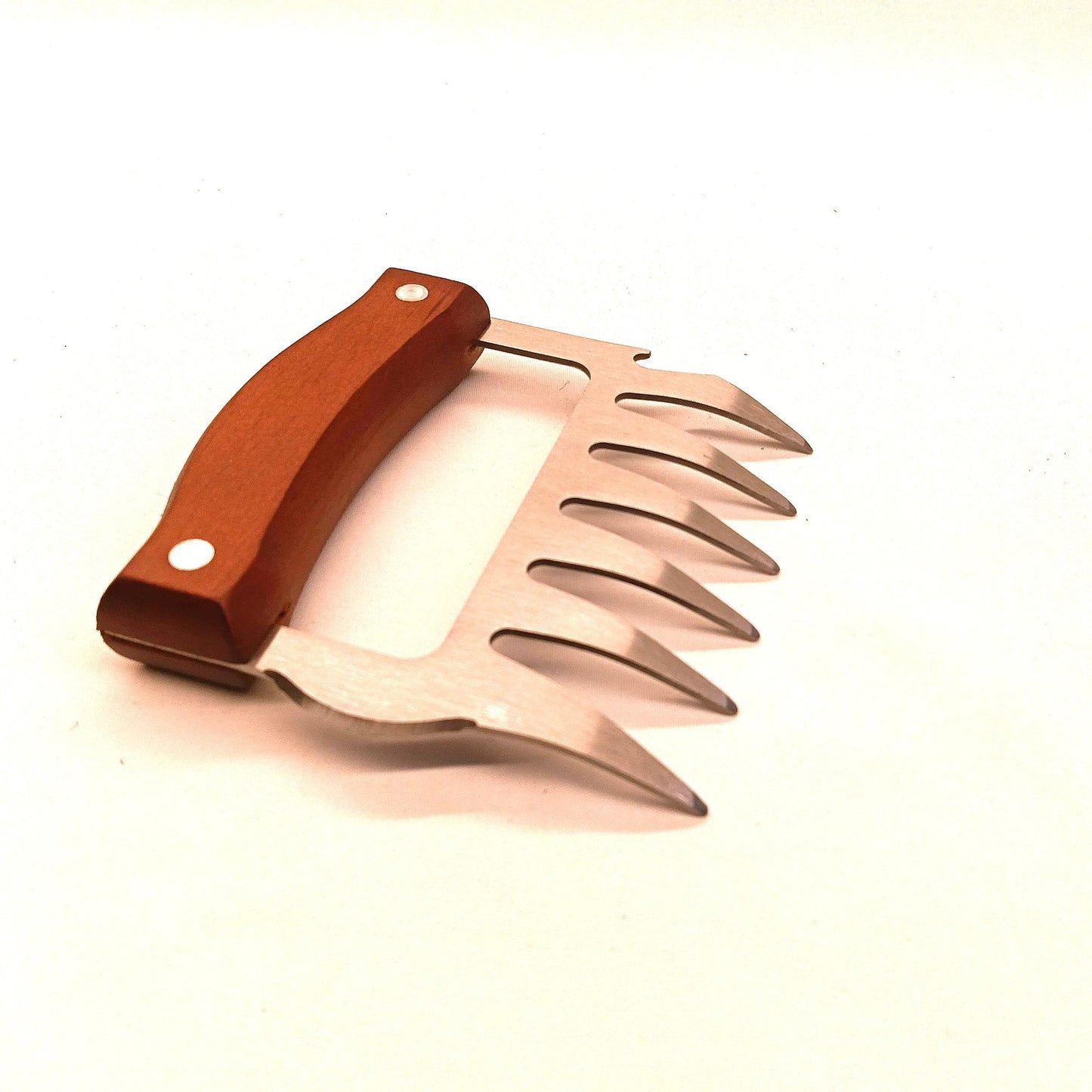 Bear Claw RVS 6 Punten 105g - Donker Houten Handvat Scratch Play BDSM - Scratch Play - SM - speeltjes