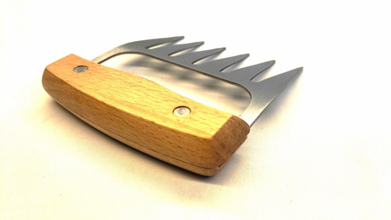 Bear Claw RVS 6 Punten - Houten Handvat voor Scratch Play - Scratch Tool - SM - speeltjes