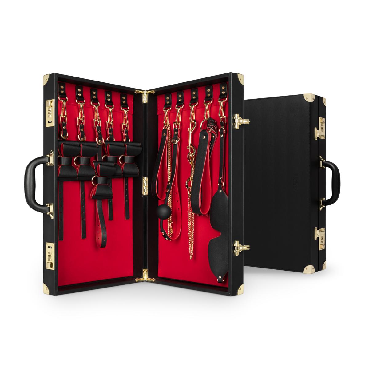 Bedroom Fantasies Bondage Koffer 11 Stuks – PU Leer Beginner BDSM Set - Bondage Set - SM-speeltjes