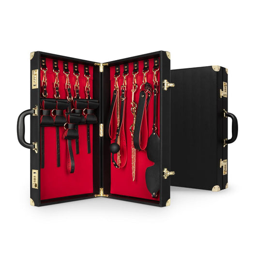 Bedroom Fantasies Bondage Koffer 11 Stuks – PU Leer Beginner BDSM Set - Bondage Set - SM-speeltjes