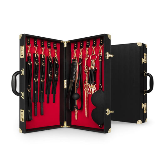Bedroom Fantasies Bondage Koffer 13 Stuks – Luxe PU Leer BDSM Set - Bondage Set - SM-speeltjes