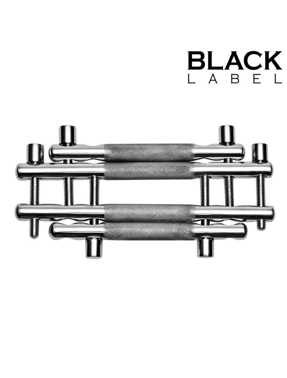Black Label Block Lips – Metalen Tong- en Lipklem met 6 Schroeven - Mondspreider - SM-speeltjes