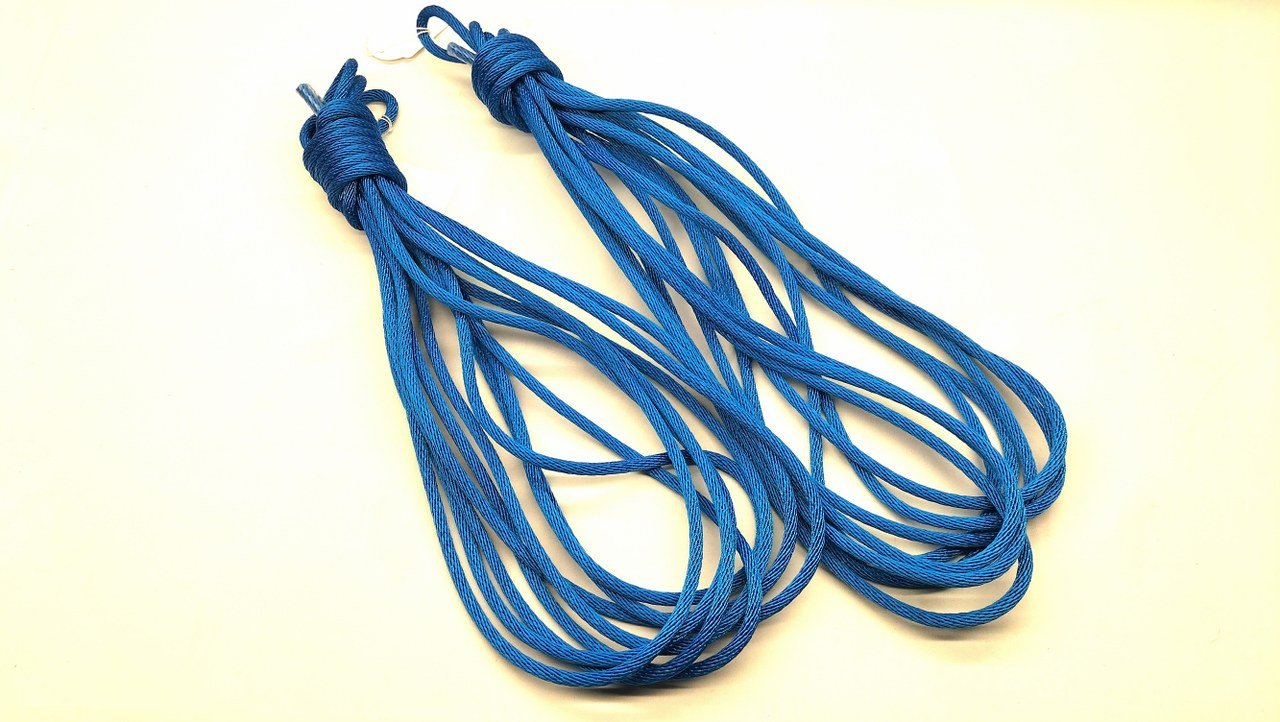 Blauw Bondage Touw 6mm Spiraalvlecht - PPMF Synthetisch Touw - Bondage Touw - SM - speeltjes