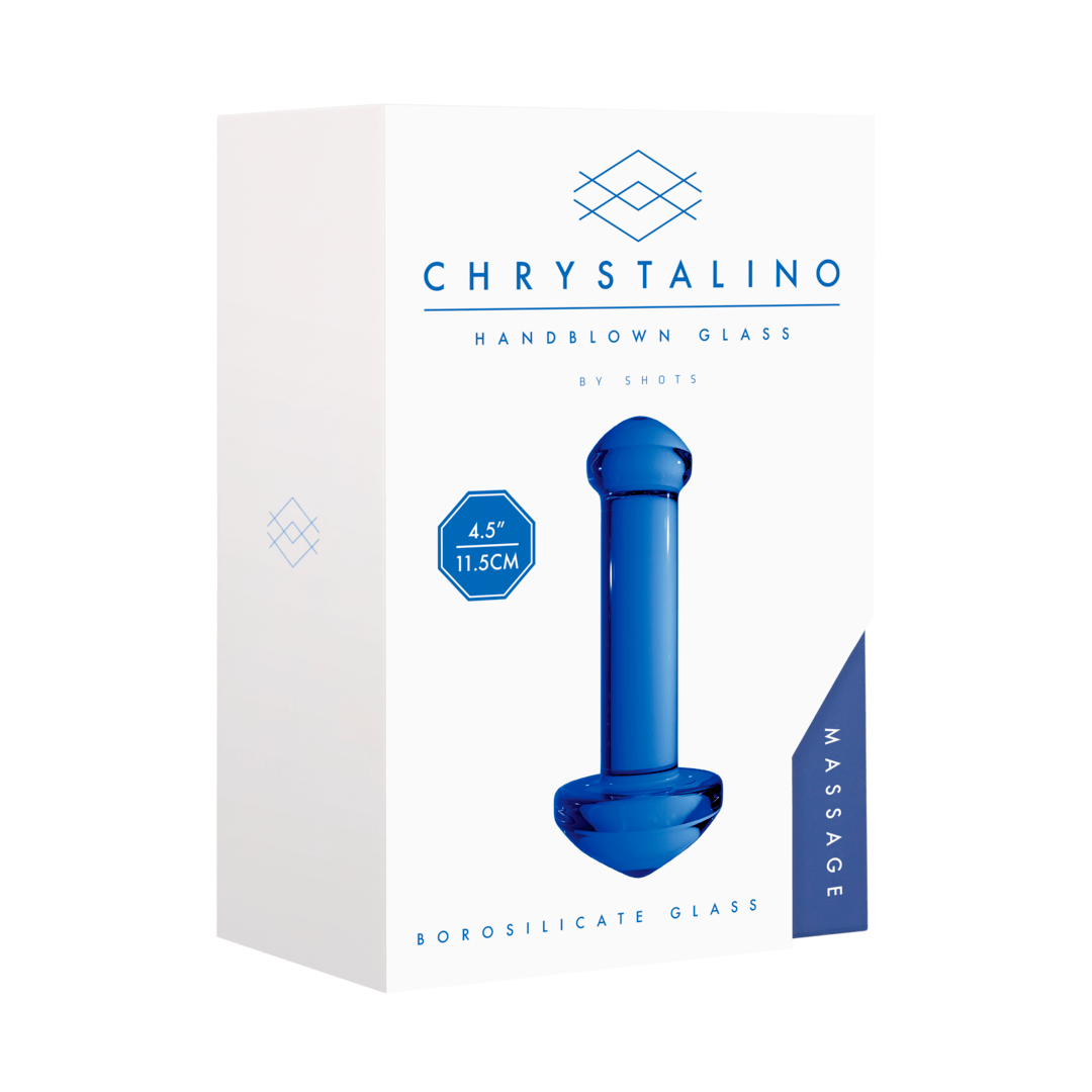 Blauw glas dildo - SM - speeltjes