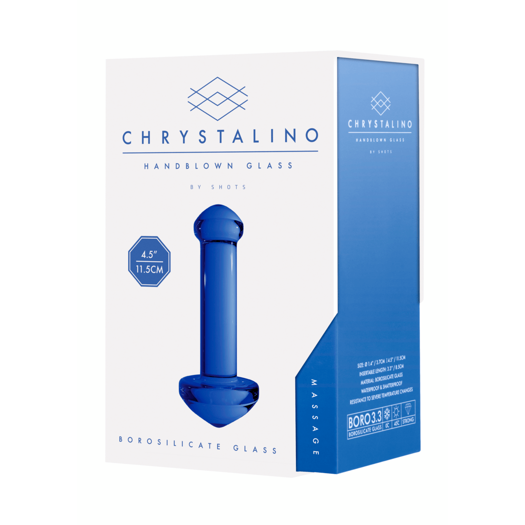 Blauw glas dildo - SM - speeltjes