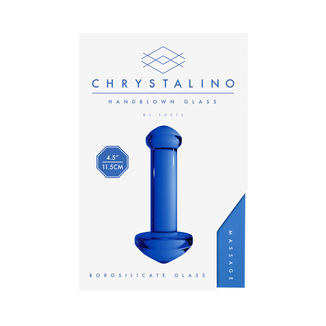 Blauw glas dildo - SM - speeltjes