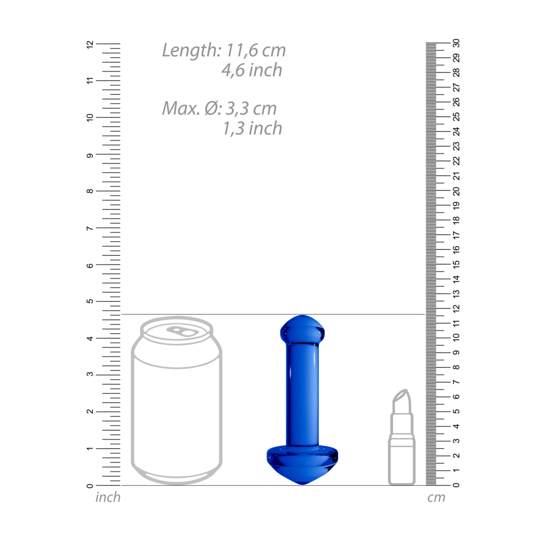 Blauw glas dildo - SM - speeltjes