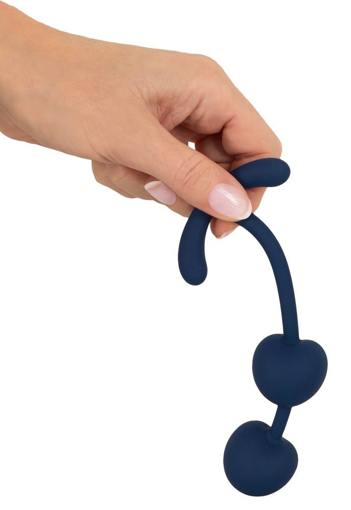 Blauwe Love Balls met Handgreep - Duo Vaginale Ballen voor Bekkenbodemtraining - Love Balls - SM - speeltjes