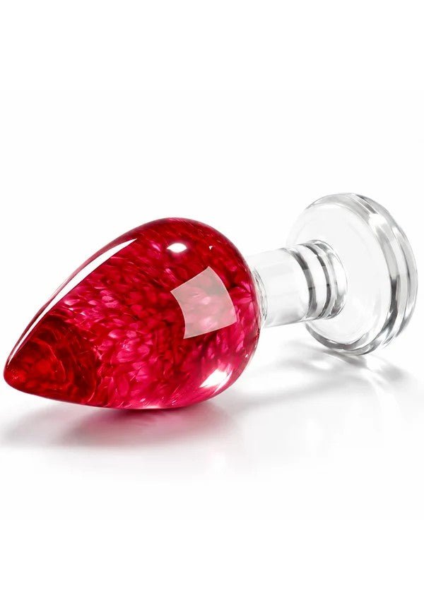 Bloomé Bachelors Button Buttplug Medium – Rode Bloem 9 cm - Buttplug van epoxyhars - SM-speeltjes