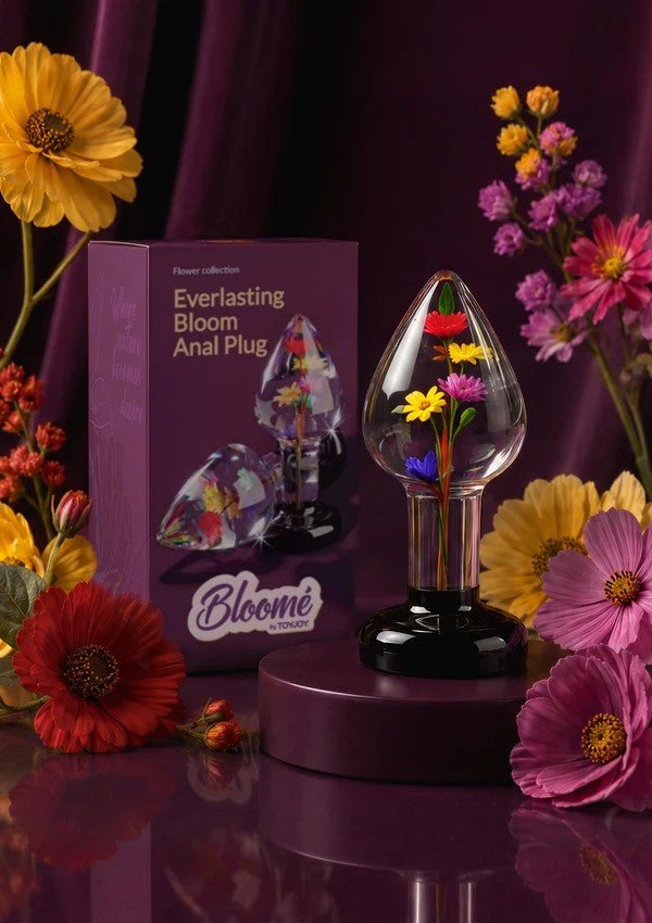 Bloomé Everlasting Bloom Buttplug Medium – Echte Bloemen 9 cm - Buttplug van epoxyhars - SM-speeltjes