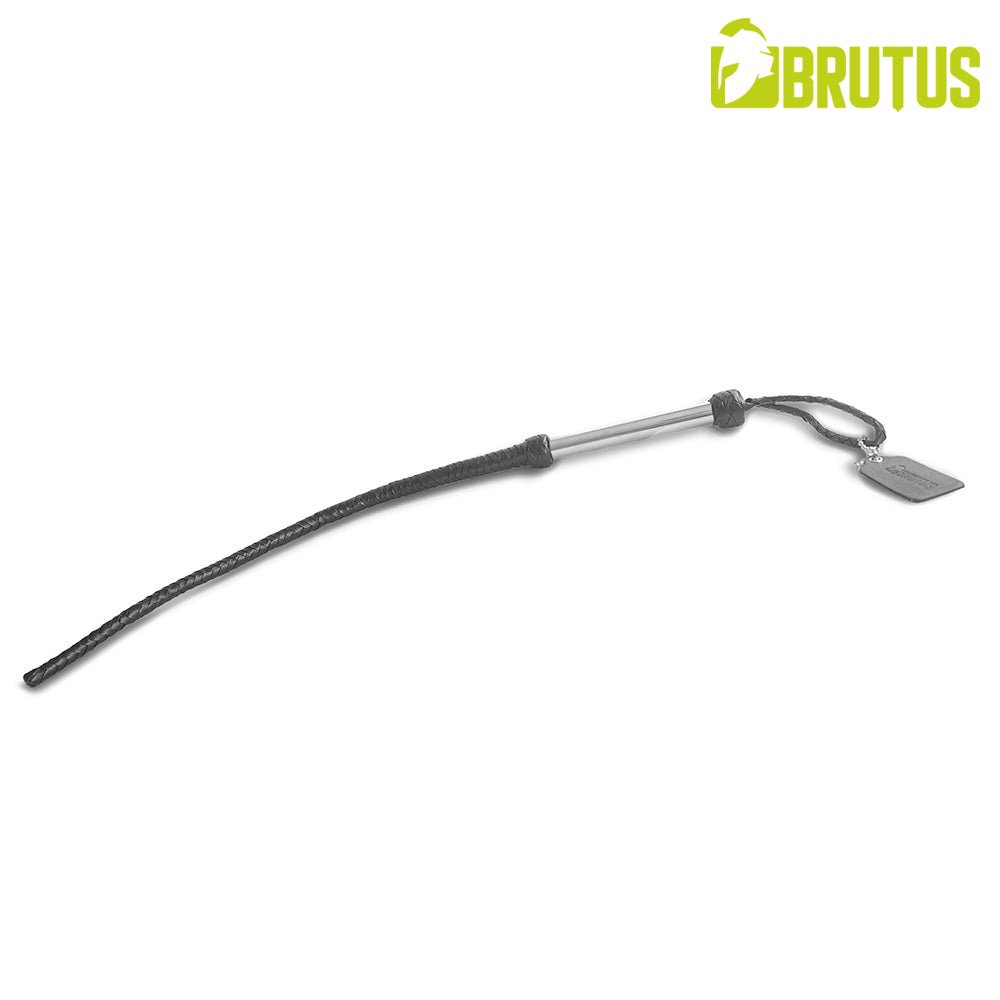 BRUTUS The Beast – Gevlochten Leren BDSM Zweep 80 cm - Gevlochten leren zweep - SM-speeltjes