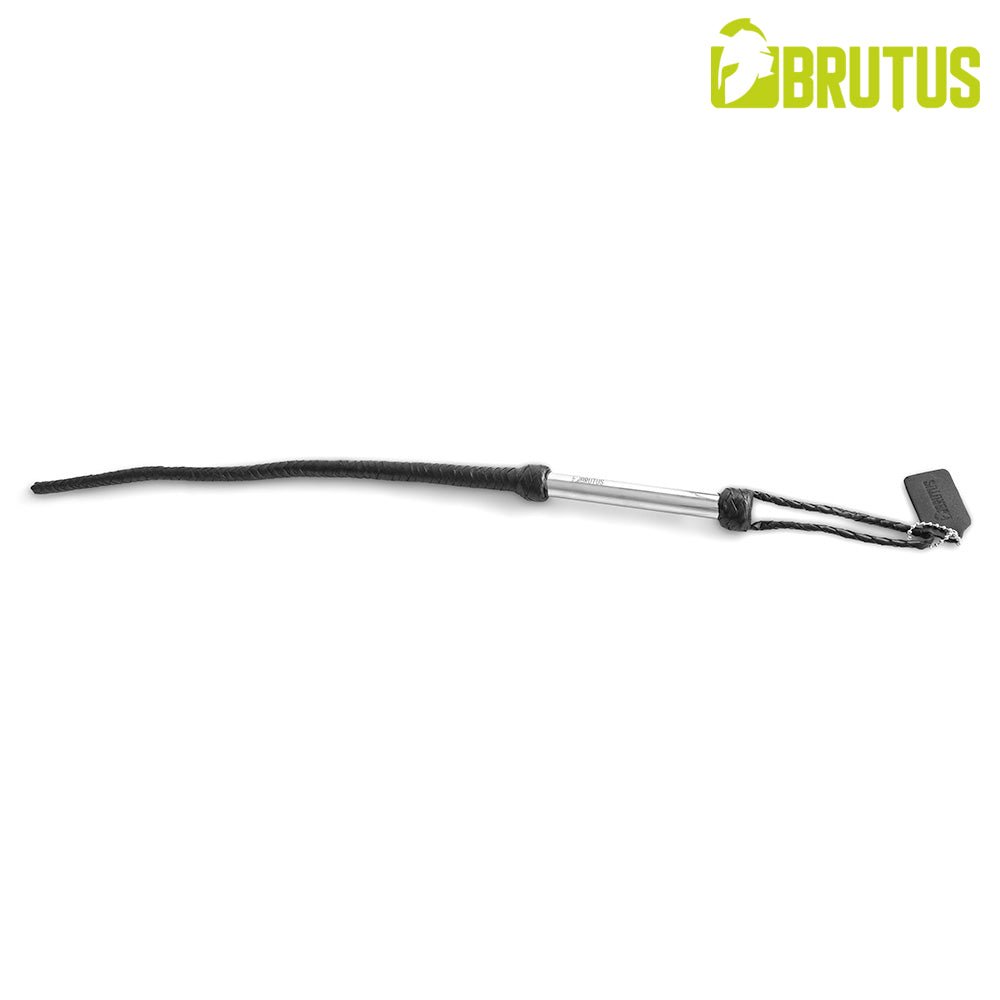 BRUTUS The Beast – Gevlochten Leren BDSM Zweep 80 cm - Gevlochten leren zweep - SM-speeltjes