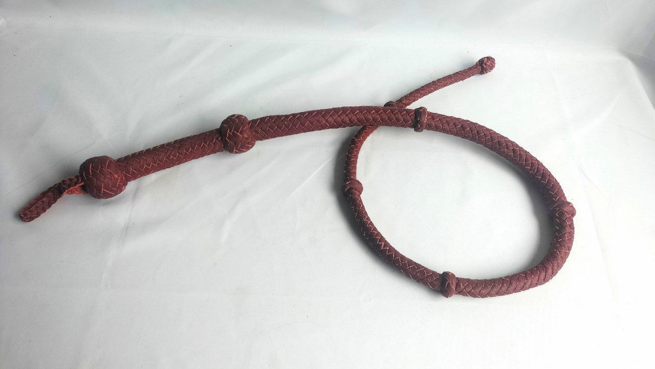 Burgundy single tail met knopen (120 cm) - SM - speeltjes