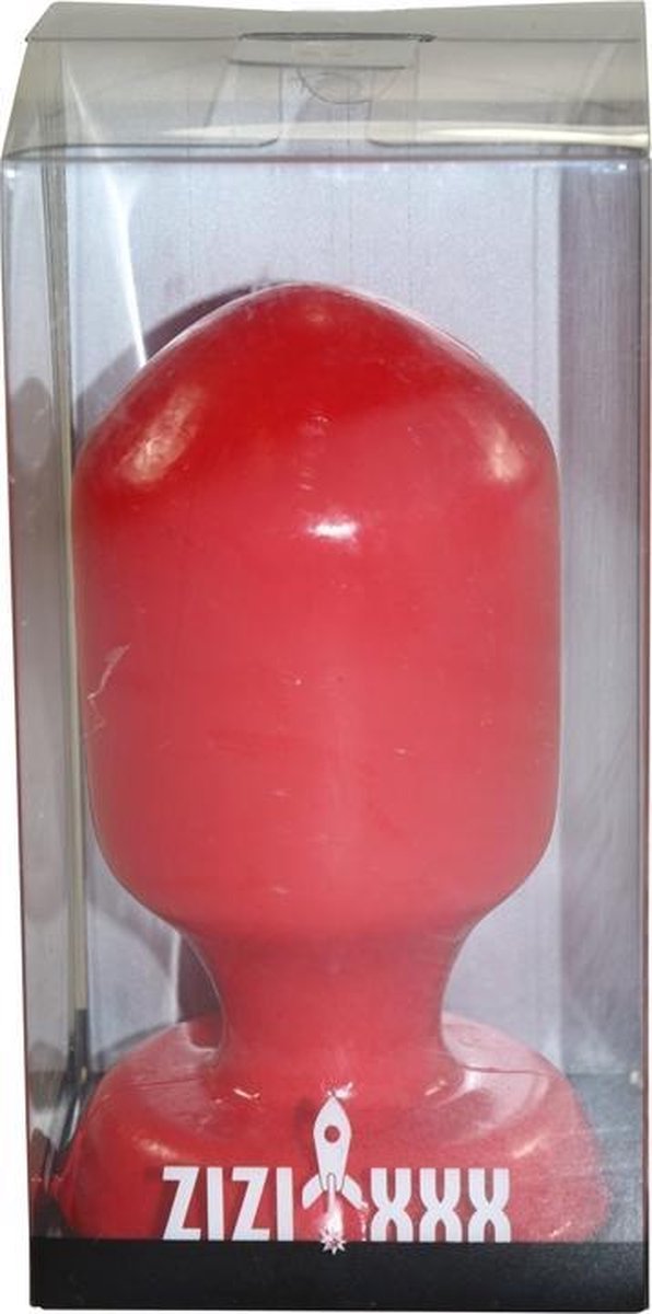 Buttplug ZiZi Slosh Rood – TPR Anaalplug 11 cm | Ø 5,5 cm - Buttplug - SM-speeltjes