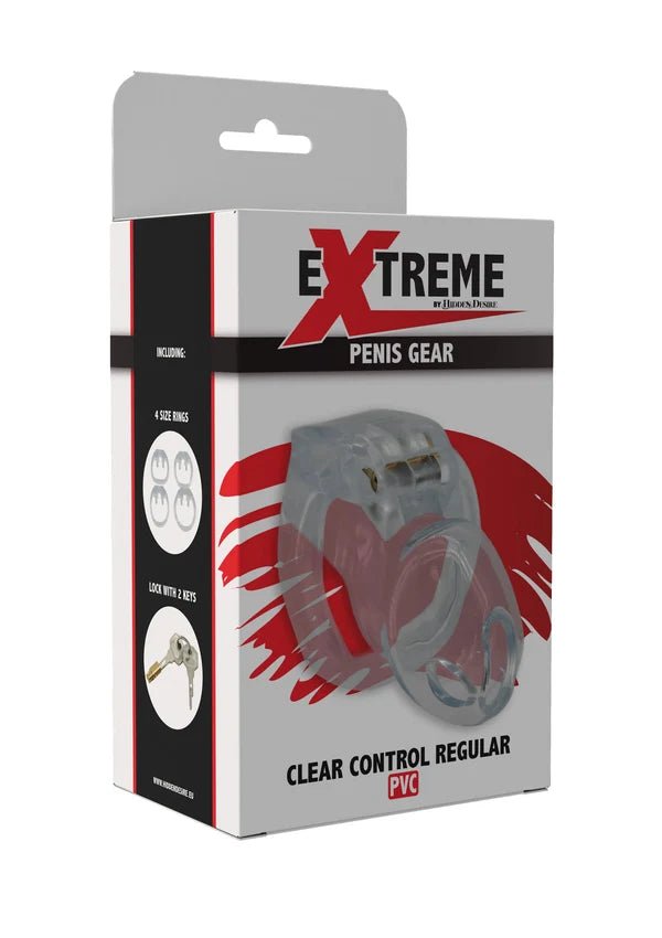 Clear Control Cock Cage Regular – Transparante Acryl Kuisheidskooi - Acryl kuisheidskooi - SM-speeltjes